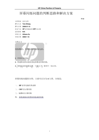 35屏幕闪烁问题的判断思路和解决方案