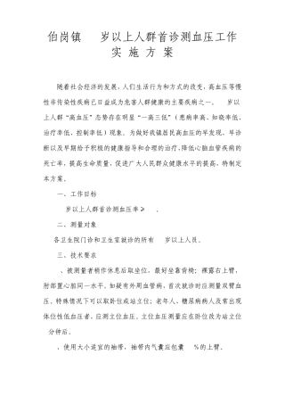 35岁首诊测血压方案