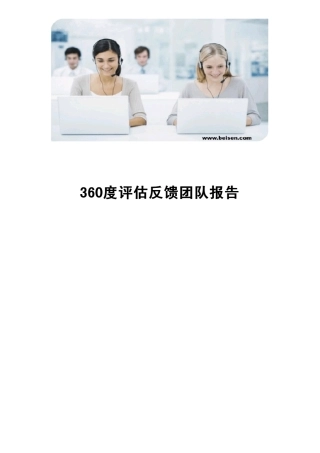 360度评估反馈团队报告样本报告