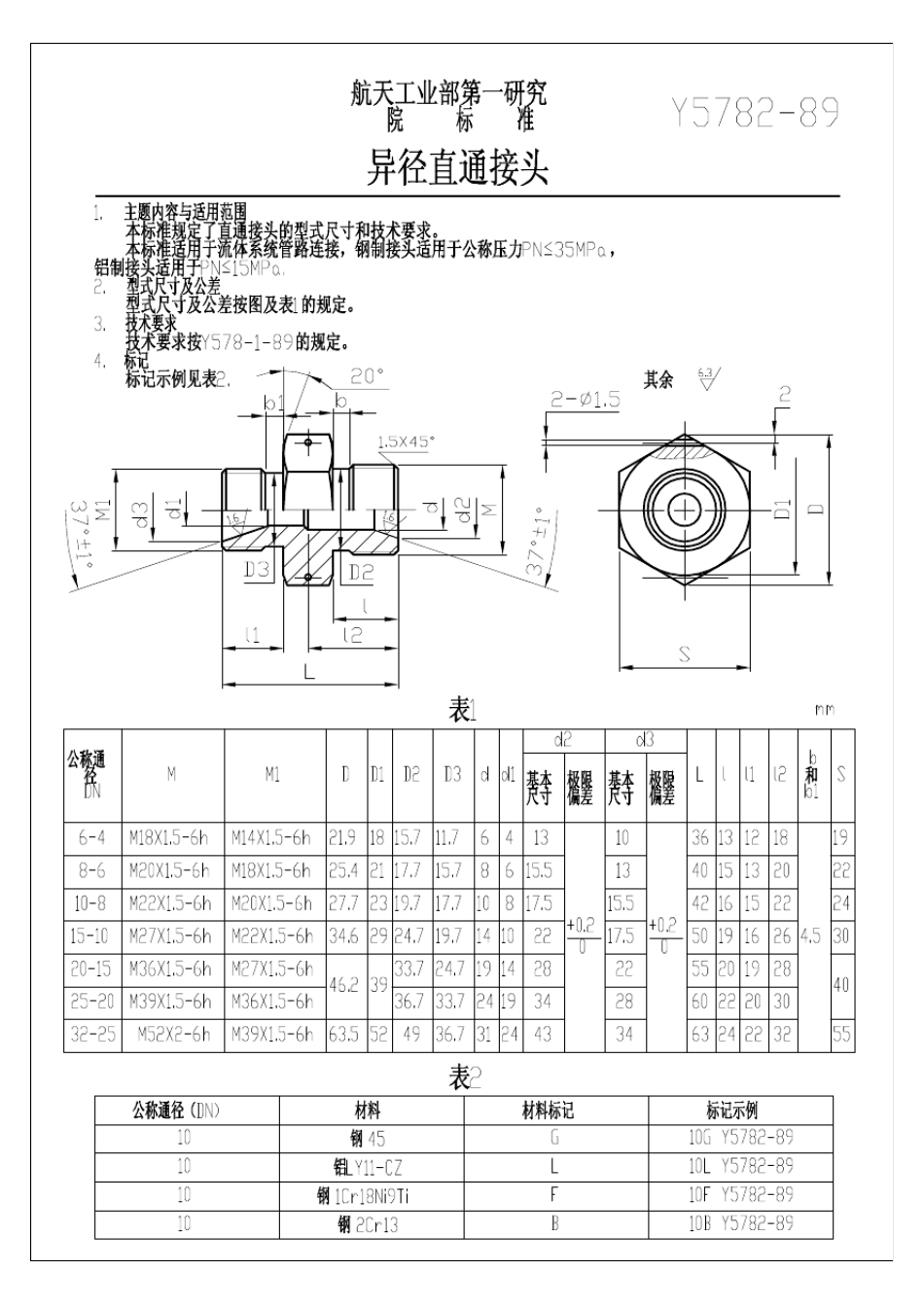 37°球面型管路连接件_第2页
