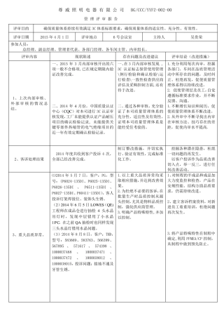 3C管理评审报告