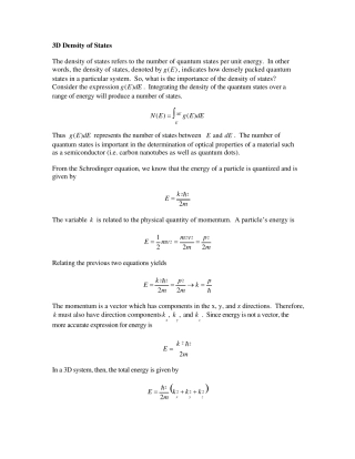 3DDensityofStatesThedensityofstates