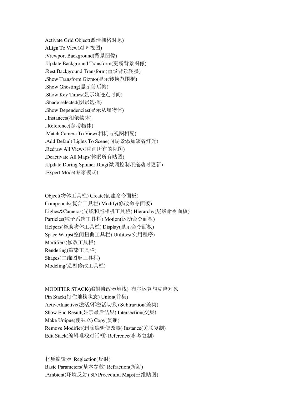 3DMAX6.0的中英文对照表_第2页