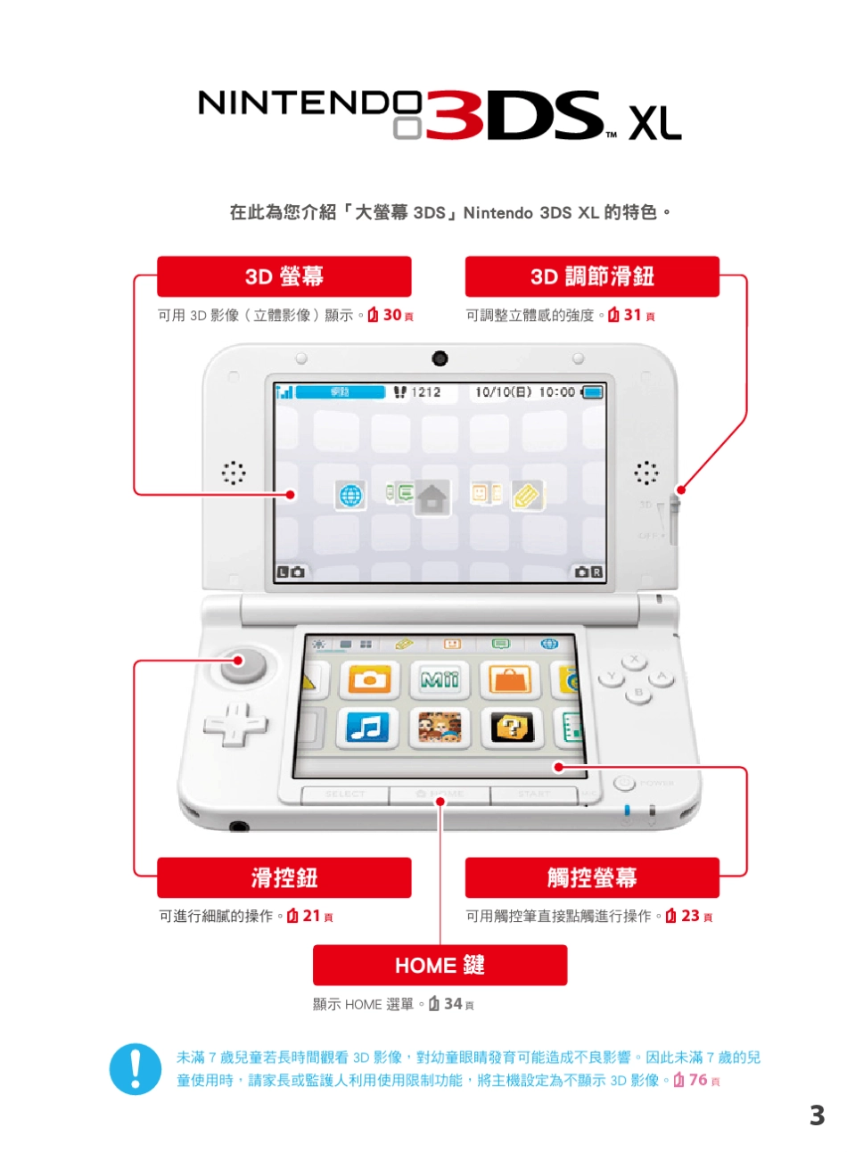 3DSLL中文说明书_第3页