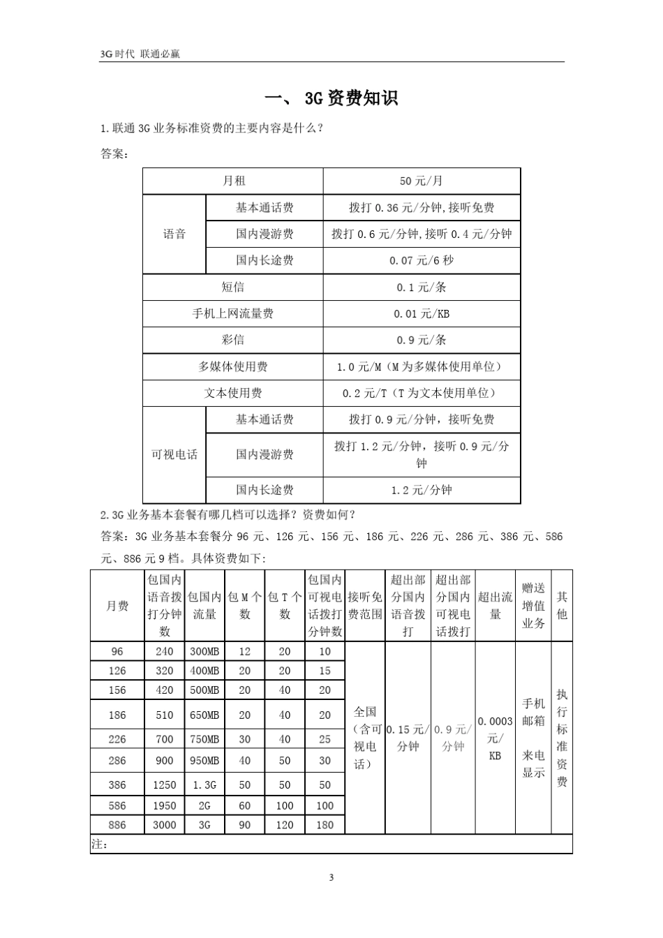 3G知识问答手册_第3页
