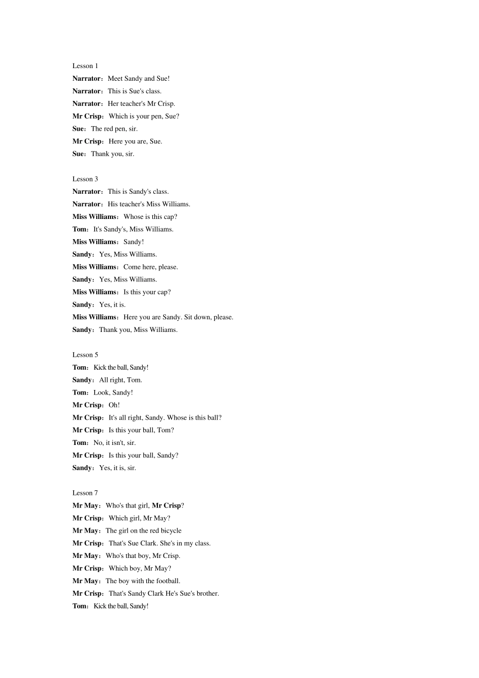 3L看听学Y英语第一册课文电子版_第1页