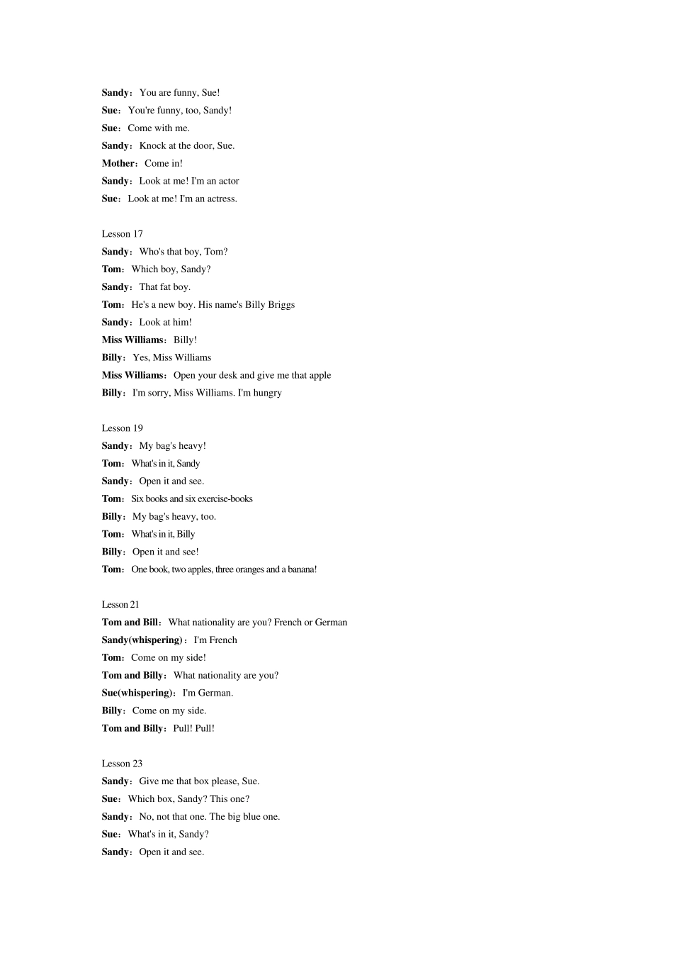 3L看听学Y英语第一册课文电子版_第3页