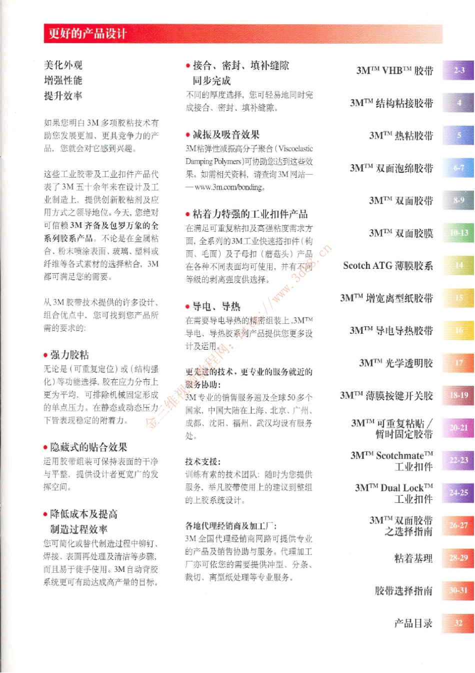 3M双面胶带型号功能描述_第3页