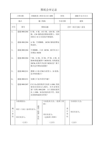 3、4、12、3图纸会审记录