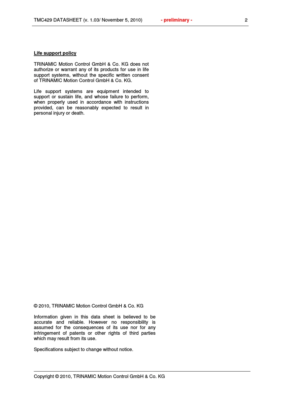 3轴电机控制芯片带有SPI和脉冲方向控制接口TMC429_datasheet_第2页