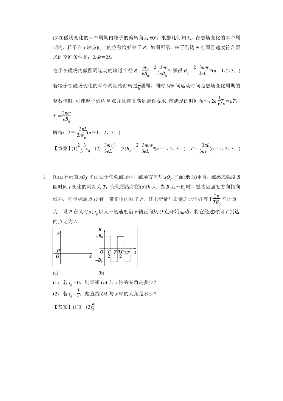 4.5带电粒子在磁场中运动之周期性磁场问题_第2页