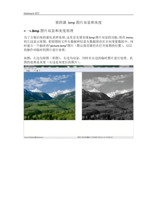 4.MFCbmp图片灰度和双显