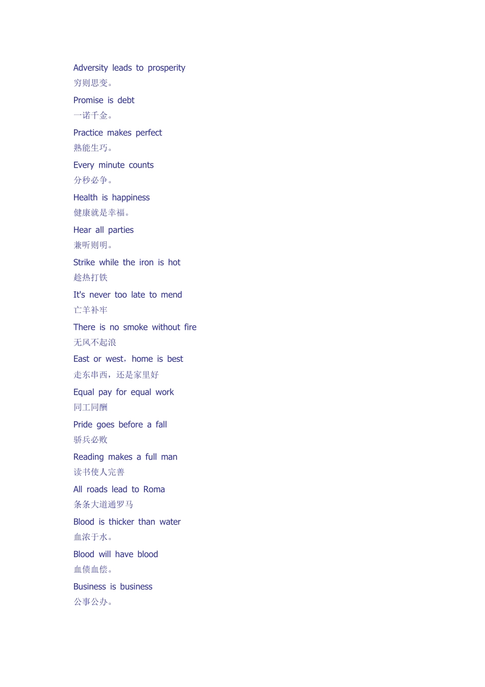 400句高考常用英语谚语大全_第2页