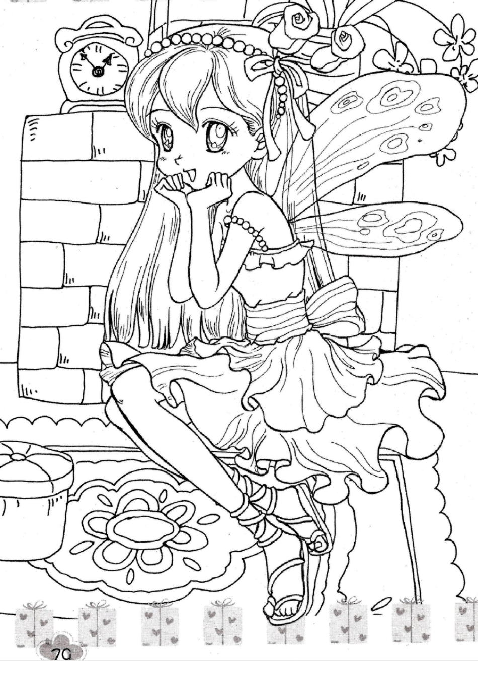 40张漂亮公主填色图片_第2页