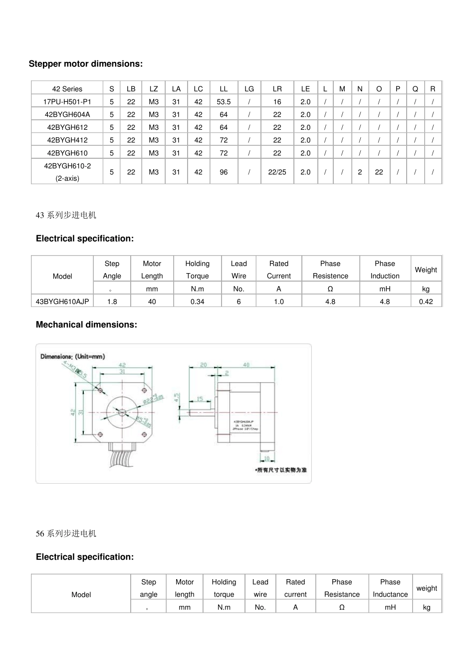 42系列步进电机_第2页