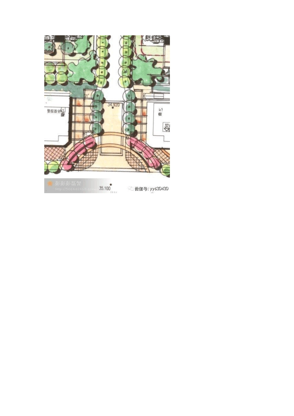 45个小区入口景观设计方案(常见方案平面图整理)_第3页