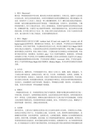 45种适合做乐器的木材