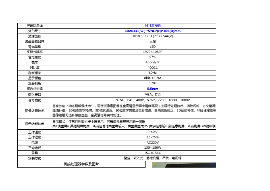 46寸3行3列液晶拼接屏报价方案_第2页