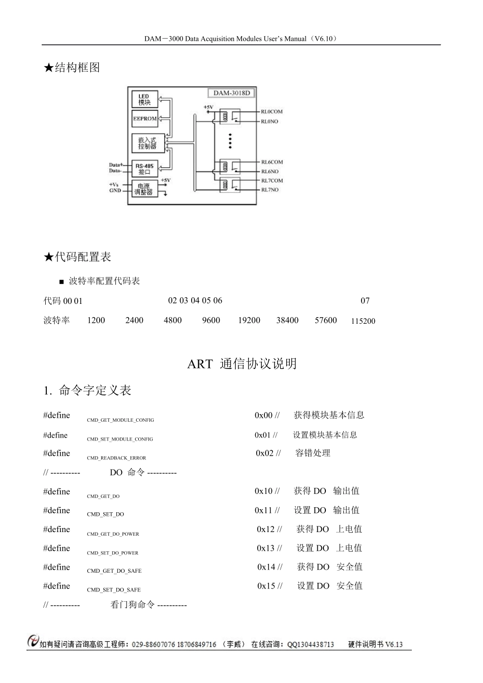 485数据采集模块开关量卡8路继电器输出模块_第2页
