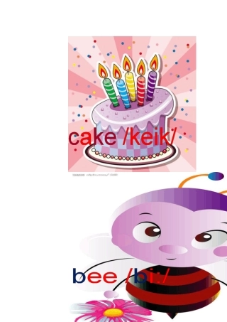 48个国际音标(乐易一级)单词卡片图文版