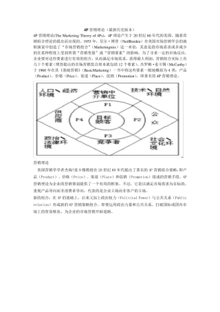 4p4c4r4s4v营销理论区别与应用(整理的很齐全)