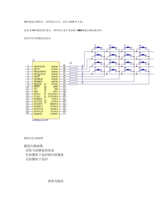 4X4键盘扫描程序