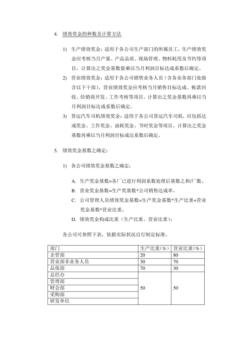 4种绩效奖金、年终奖金发放办法_第3页