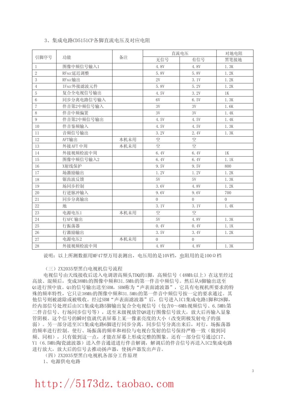 5.5寸电视机套件组装说明_第3页