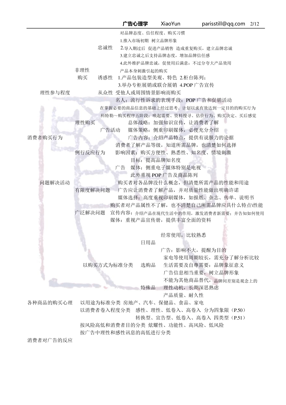 5.广告心理学XIAOYUN版笔记_第2页
