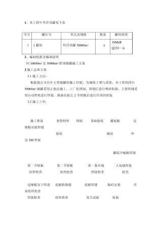 50000外浮顶罐