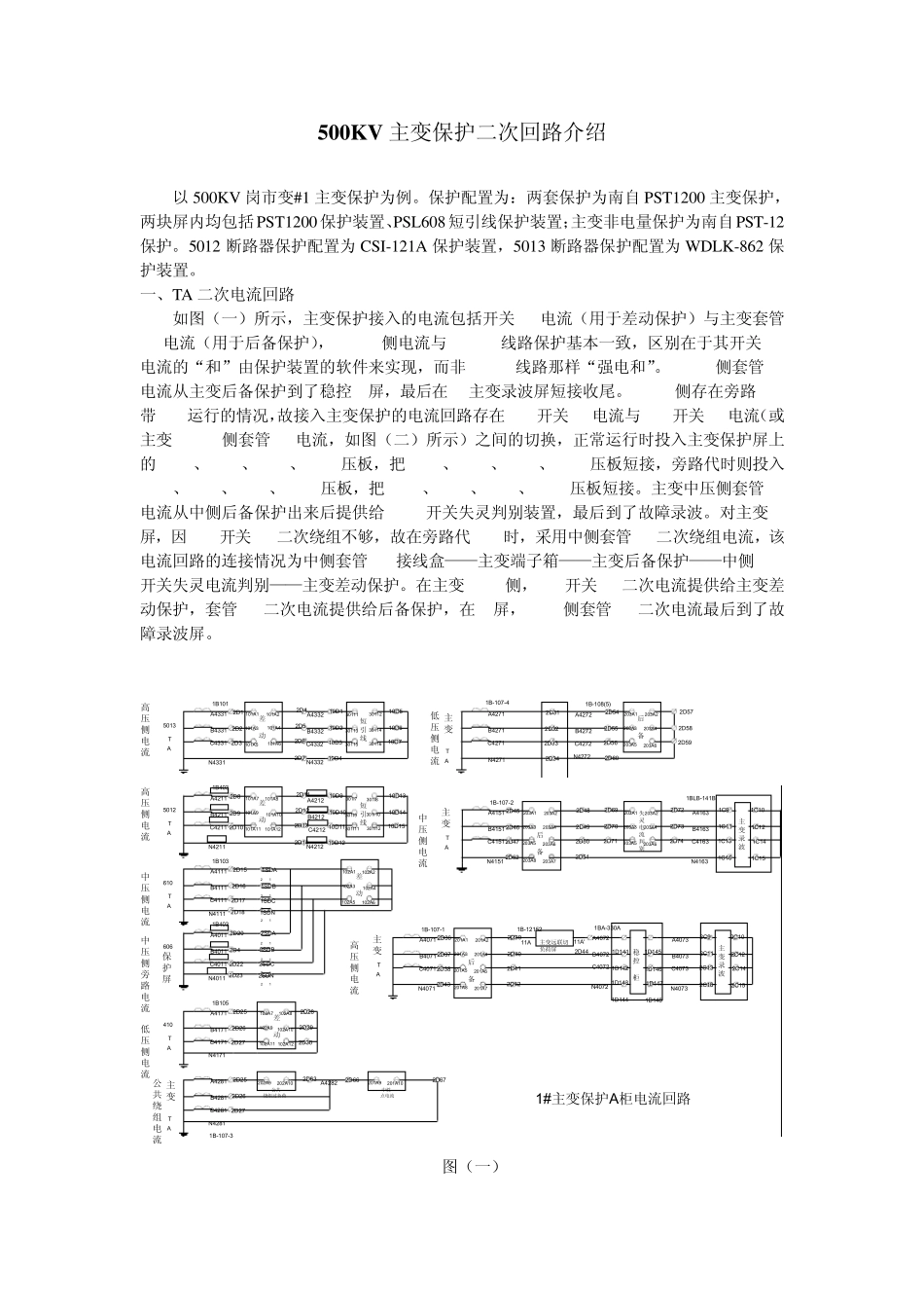 500KV主变保护二次回路介绍_第1页