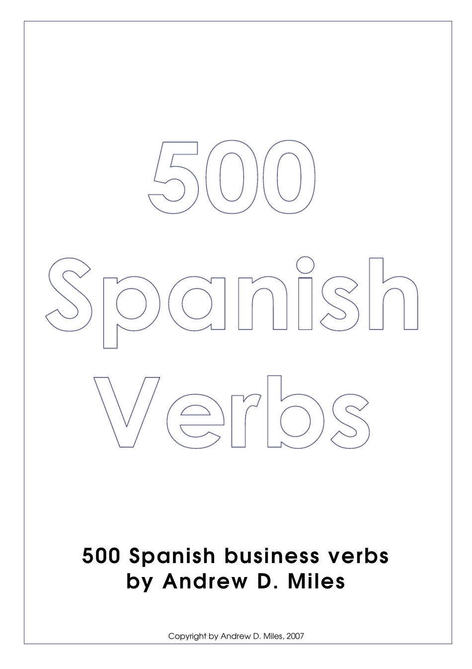 500个商务单词翻译(西班牙语英语)_第1页