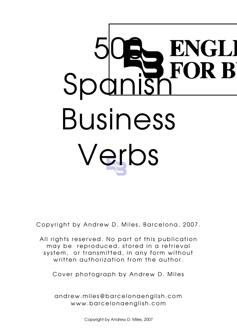 500个商务单词翻译(西班牙语英语)_第2页