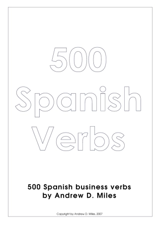 500个商务单词翻译(西班牙语英语)