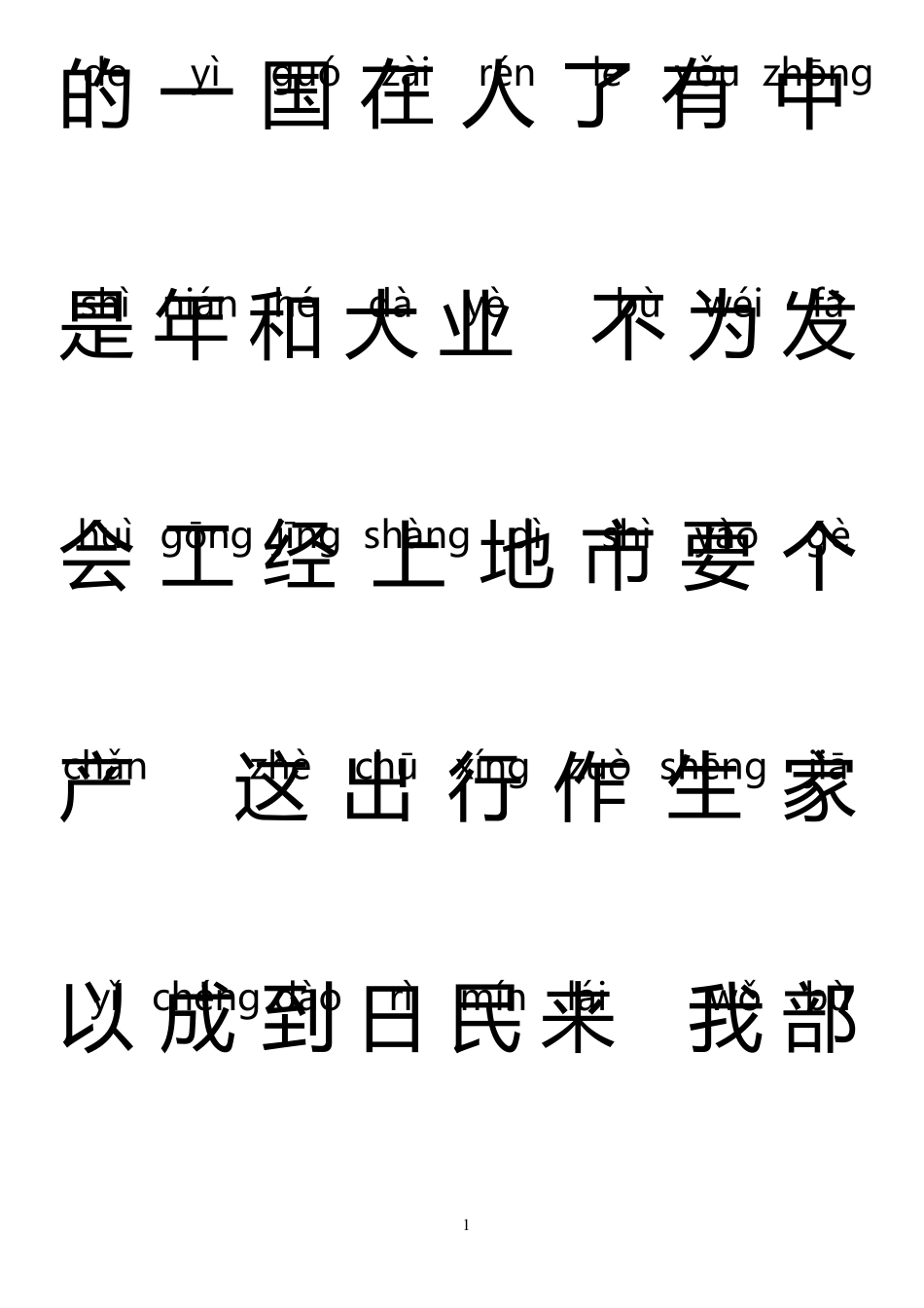 500个常用字(含拼音_第1页