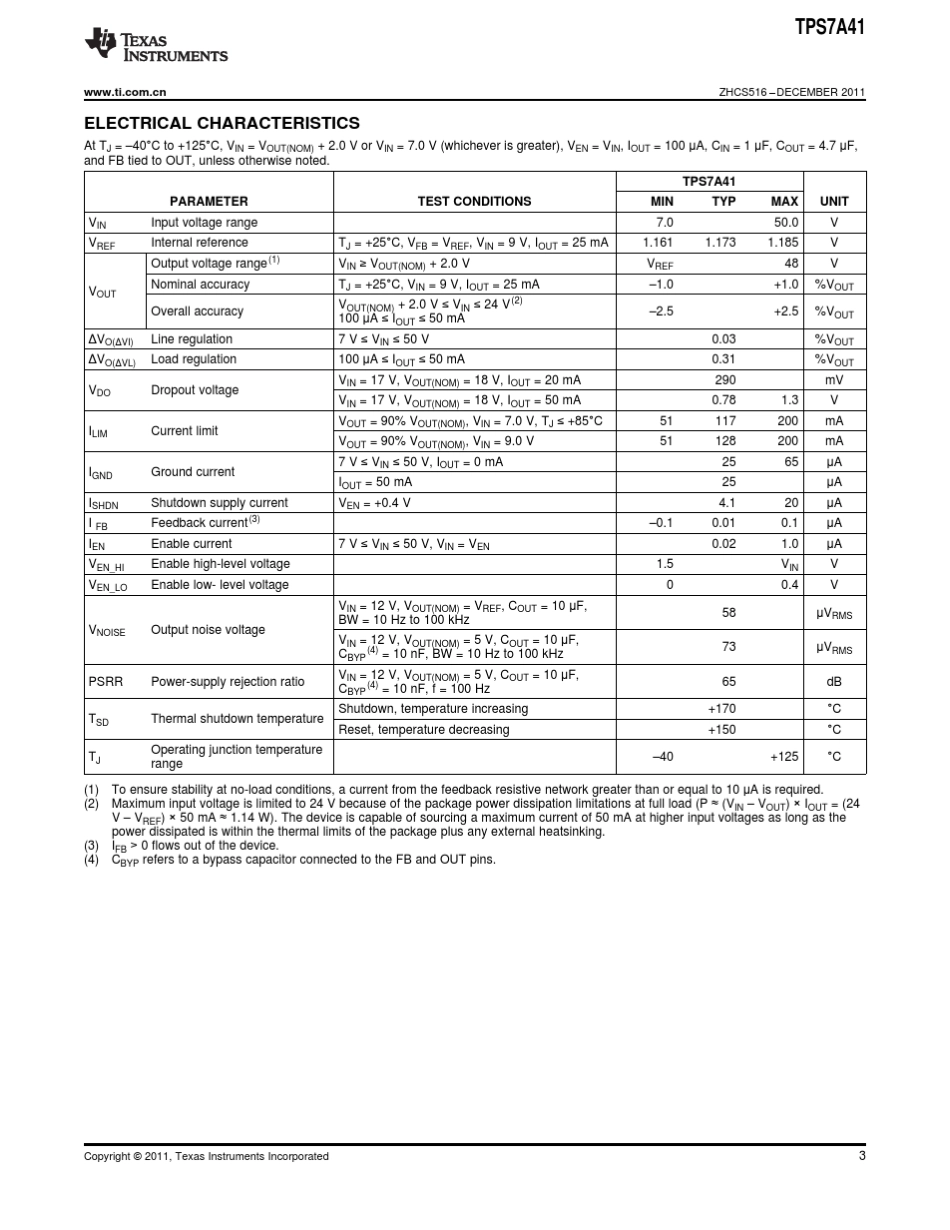 50V输入电压、50mA、超高电压线性稳压器_第3页