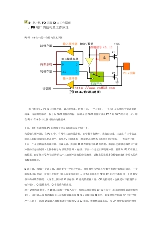 51单片机IO引脚IO口工作原理