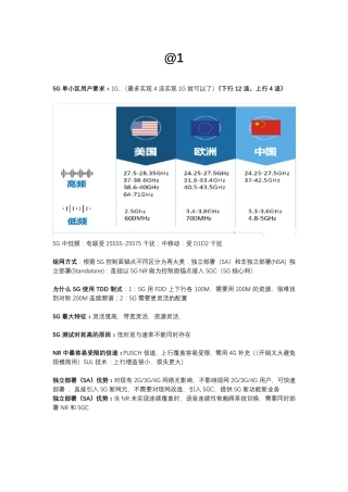 5G培训笔记：45G协同,5G站点优化