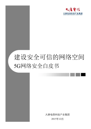 5g网络安全白皮书