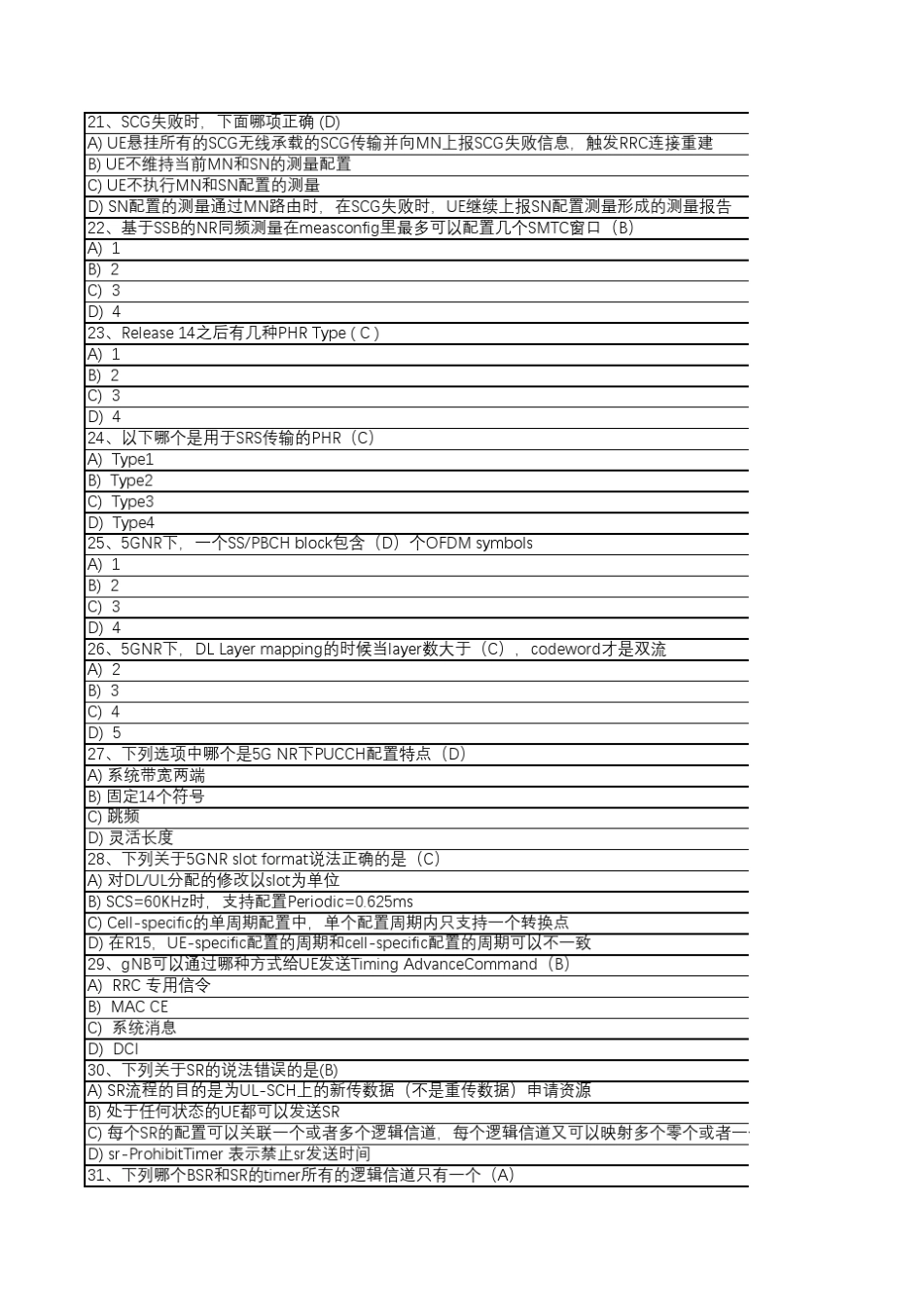 5G考试题库汇总_第3页