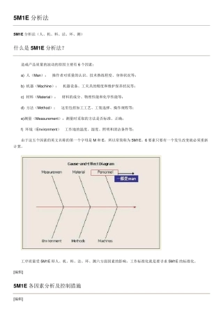 5M1E分析法