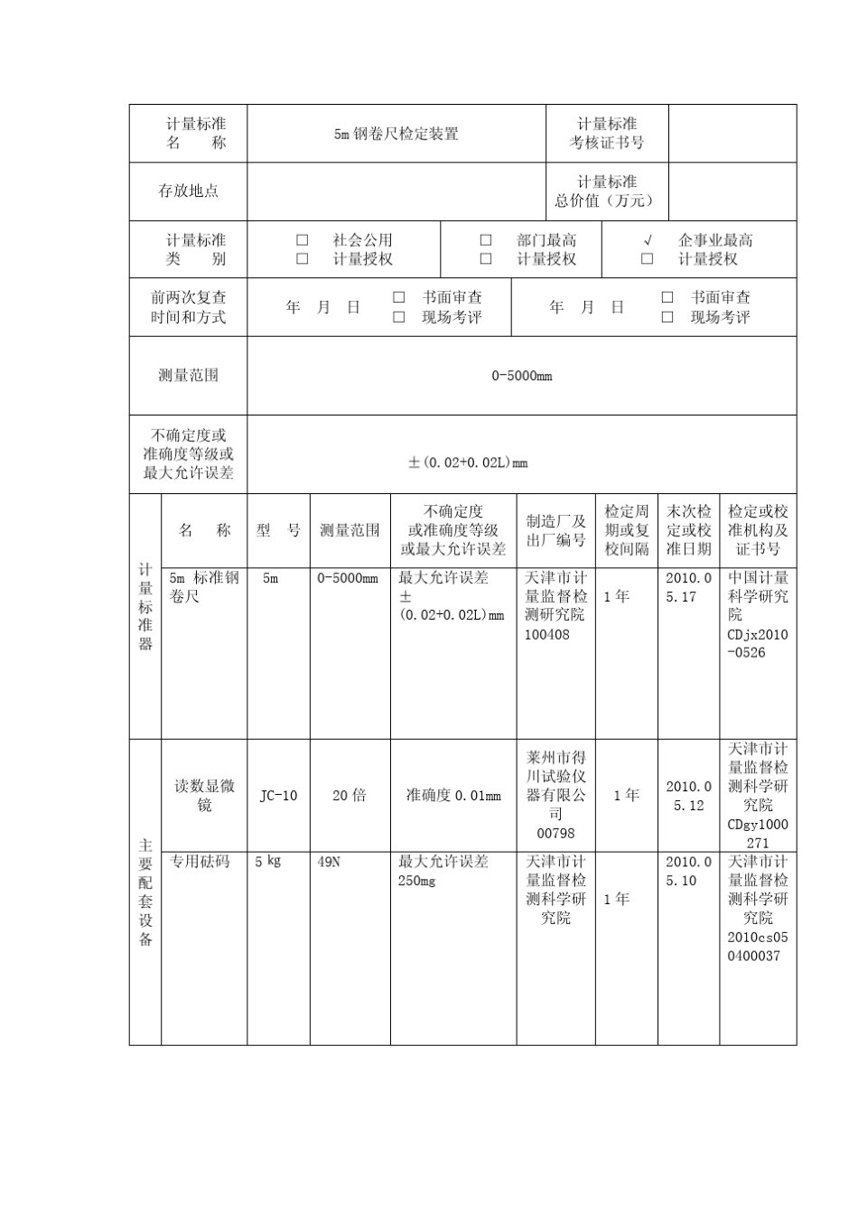5m钢卷尺建标报告_第3页