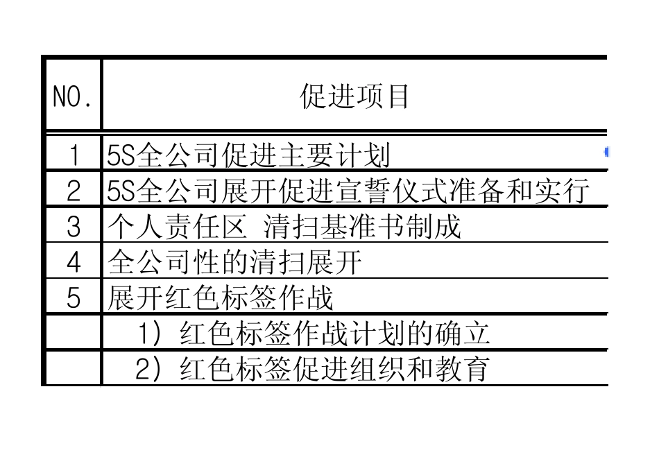 5S实施推进计划表_第1页