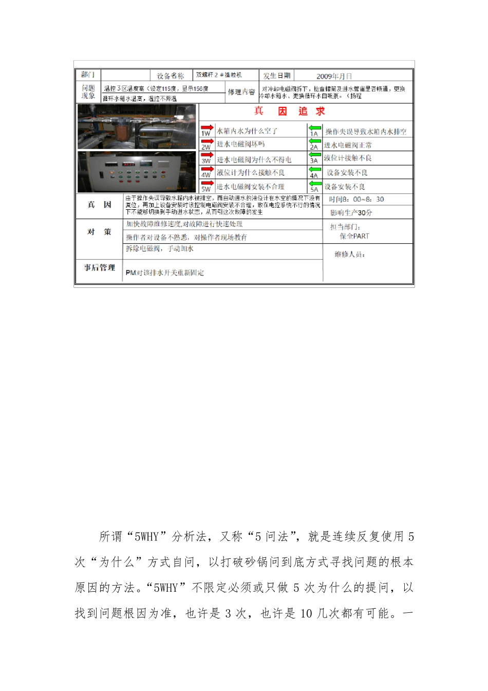 5why分析报告模板_第2页