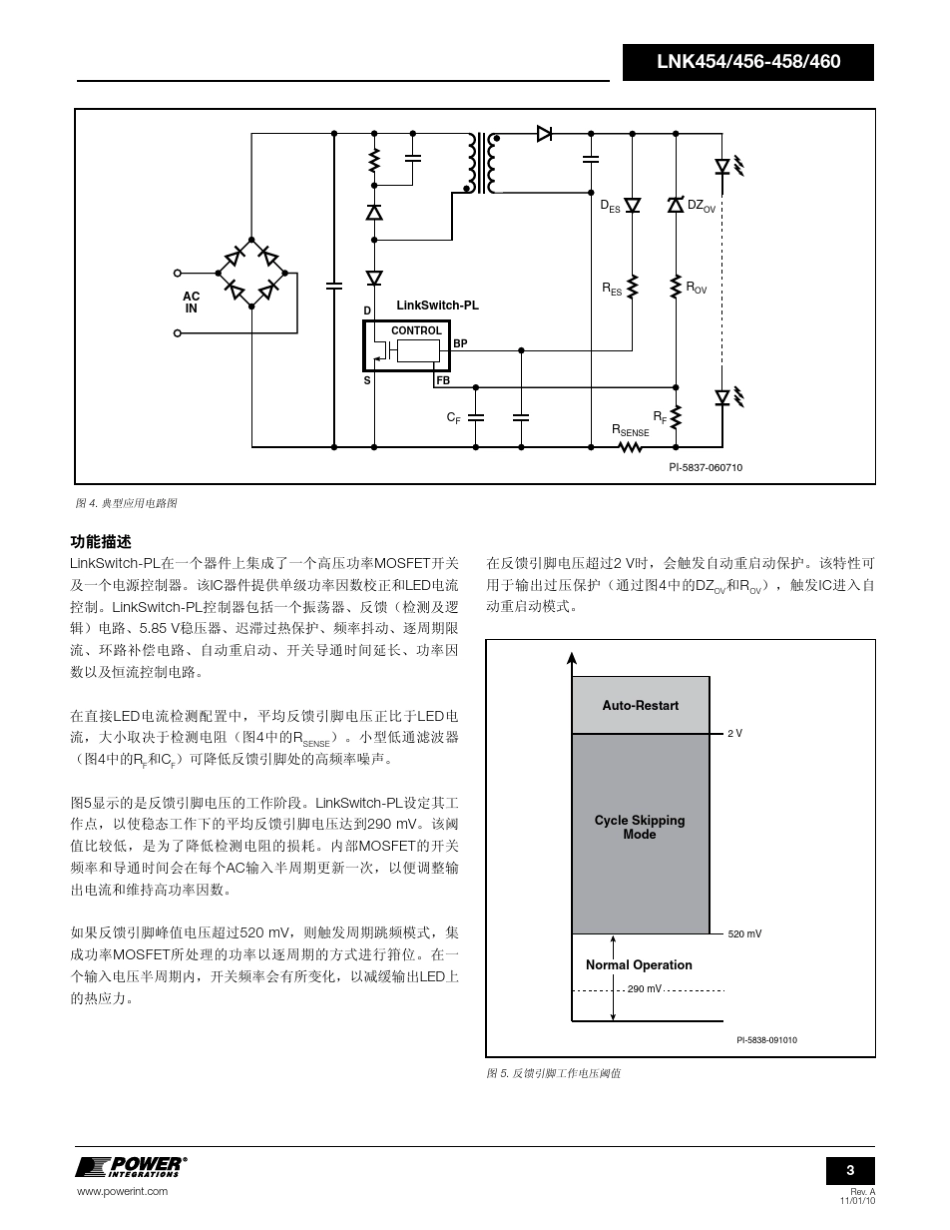 5W可调光非隔离LED驱动器(RDR251)中文手册应用指南_第3页