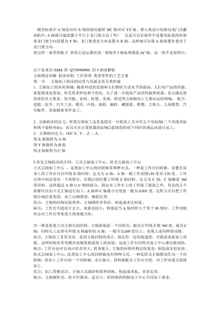 5轴坐标系的问题