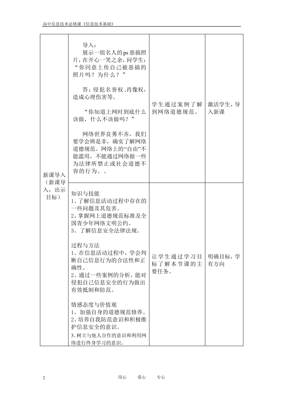 6.2信息安全法律法规及道德规范教案_第2页