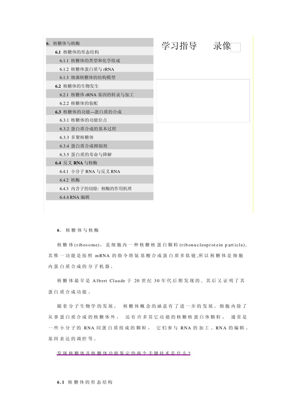 6.核糖体与核酶_第1页