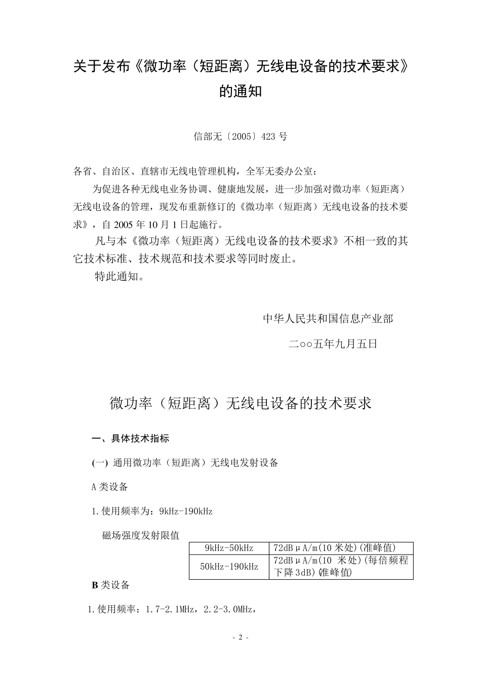 60GHz的要求与规定_第2页