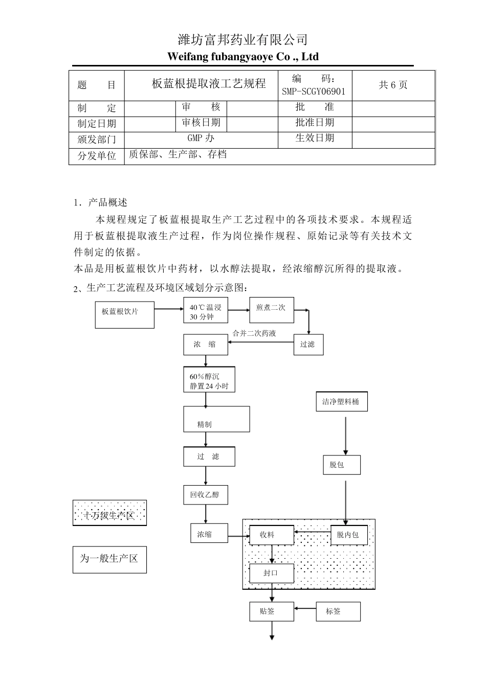 69板蓝根提取液工艺规程_第2页
